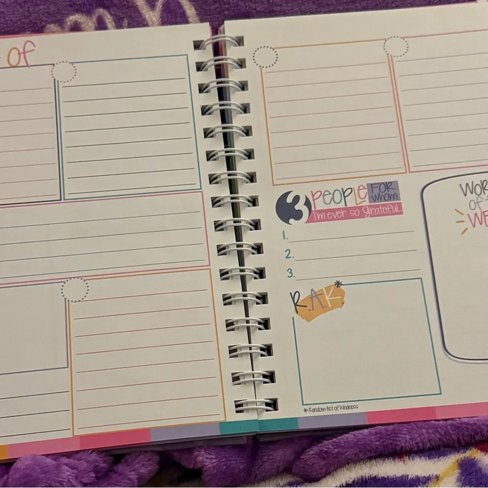 Gratitude Finder Spiral Journal - Pastel Chevron